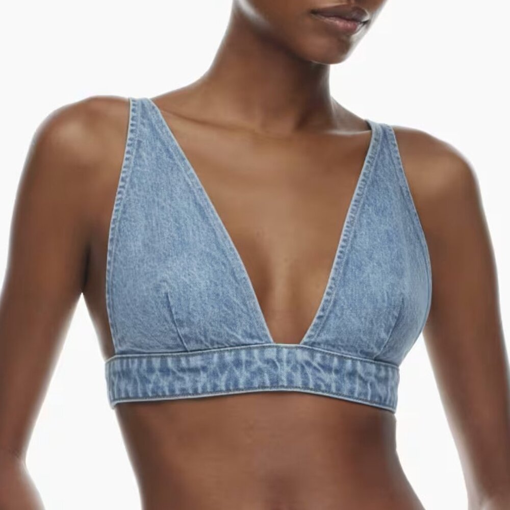 Aritzia Denim Forum the '90s Denim Bra
